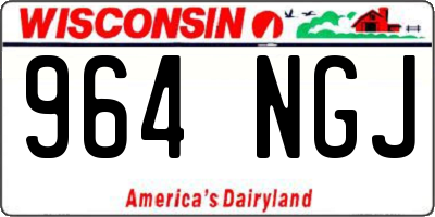 WI license plate 964NGJ