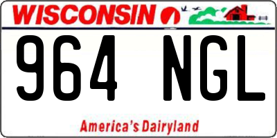 WI license plate 964NGL