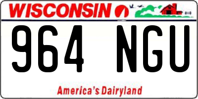 WI license plate 964NGU