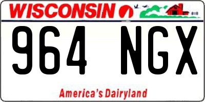 WI license plate 964NGX