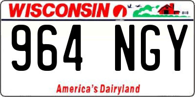 WI license plate 964NGY