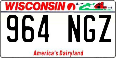 WI license plate 964NGZ