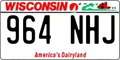 WI license plate 964NHJ