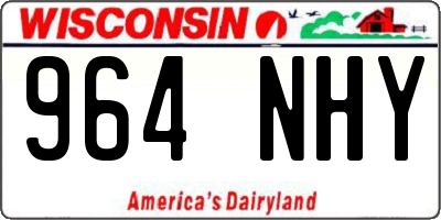 WI license plate 964NHY