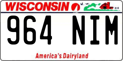 WI license plate 964NIM