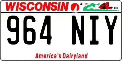 WI license plate 964NIY