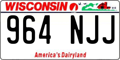 WI license plate 964NJJ