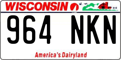 WI license plate 964NKN