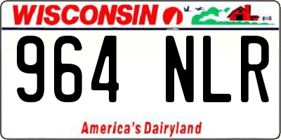 WI license plate 964NLR