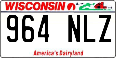 WI license plate 964NLZ