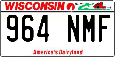 WI license plate 964NMF