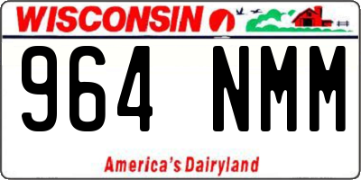 WI license plate 964NMM