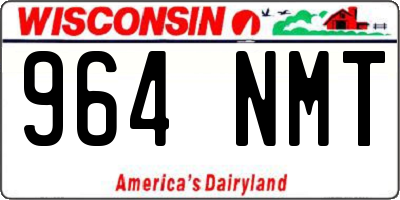 WI license plate 964NMT