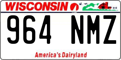 WI license plate 964NMZ