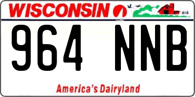WI license plate 964NNB