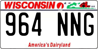 WI license plate 964NNG
