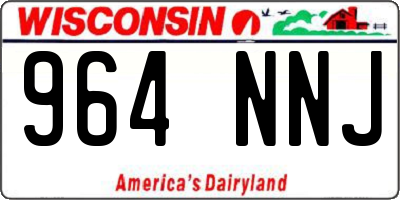 WI license plate 964NNJ