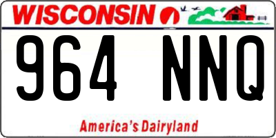 WI license plate 964NNQ