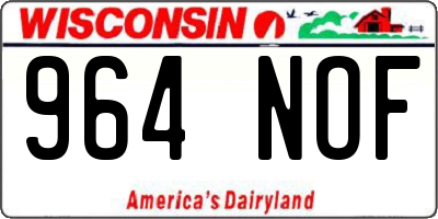 WI license plate 964NOF