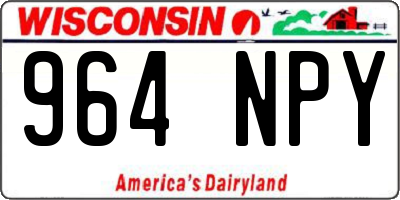 WI license plate 964NPY