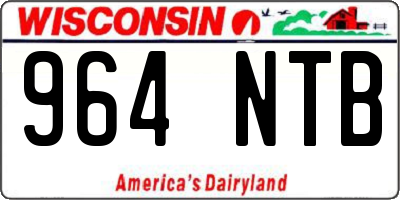 WI license plate 964NTB