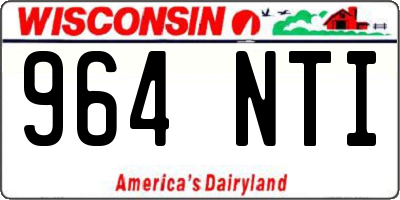 WI license plate 964NTI