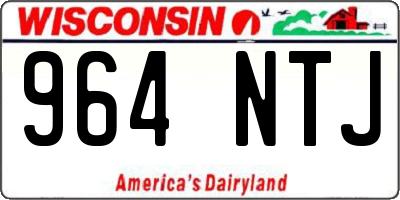 WI license plate 964NTJ