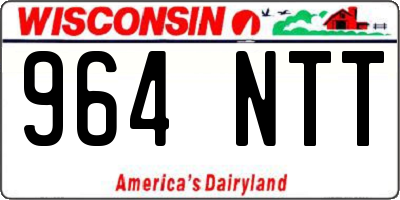 WI license plate 964NTT