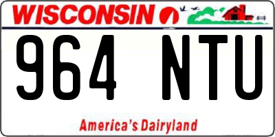 WI license plate 964NTU