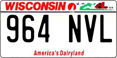 WI license plate 964NVL