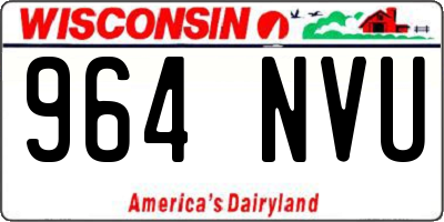 WI license plate 964NVU