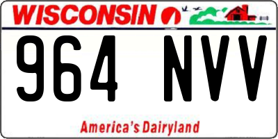WI license plate 964NVV