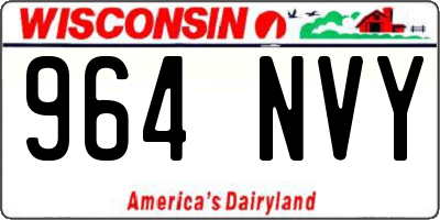 WI license plate 964NVY