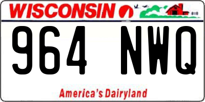WI license plate 964NWQ