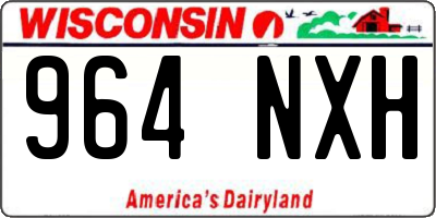 WI license plate 964NXH