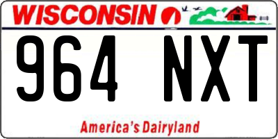 WI license plate 964NXT