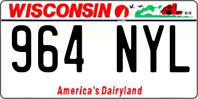 WI license plate 964NYL