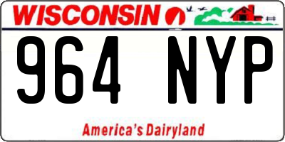 WI license plate 964NYP