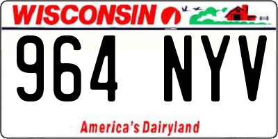 WI license plate 964NYV