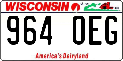 WI license plate 964OEG