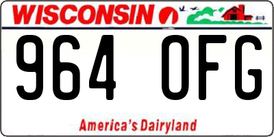 WI license plate 964OFG