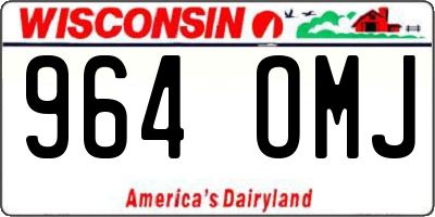 WI license plate 964OMJ