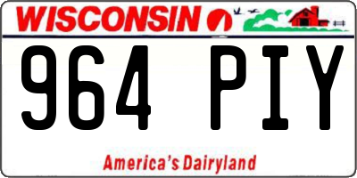WI license plate 964PIY