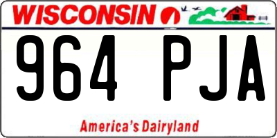 WI license plate 964PJA