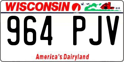 WI license plate 964PJV