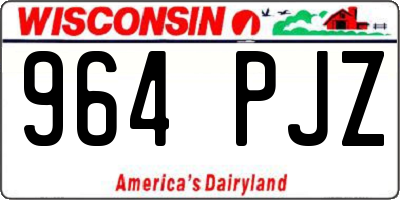 WI license plate 964PJZ