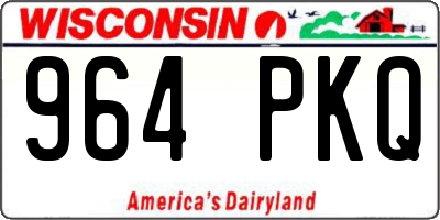WI license plate 964PKQ