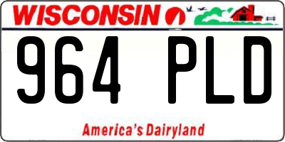 WI license plate 964PLD