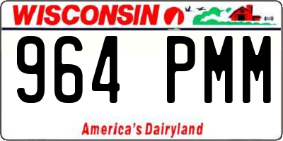 WI license plate 964PMM