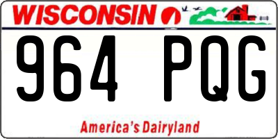 WI license plate 964PQG